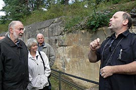 Interessante F&uuml;hrung durch Herrn Bernhard Just
