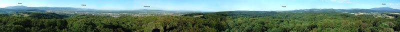 Panoramabild vom Eichbergturm