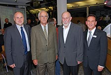 Bild der 4 Redner bei der 5 Jahresfeier des Eichbergturmes