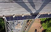 Solarmodule am Eichbergturm