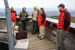Treffen auf dem Eichbergturm, Besprechung Standort Solarmodule u.a.