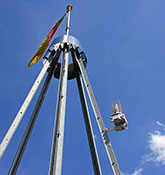 Beleuchtung auf der Eichbergturmspitze