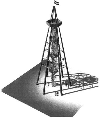 Schemadarstellung vom Eichbergturm