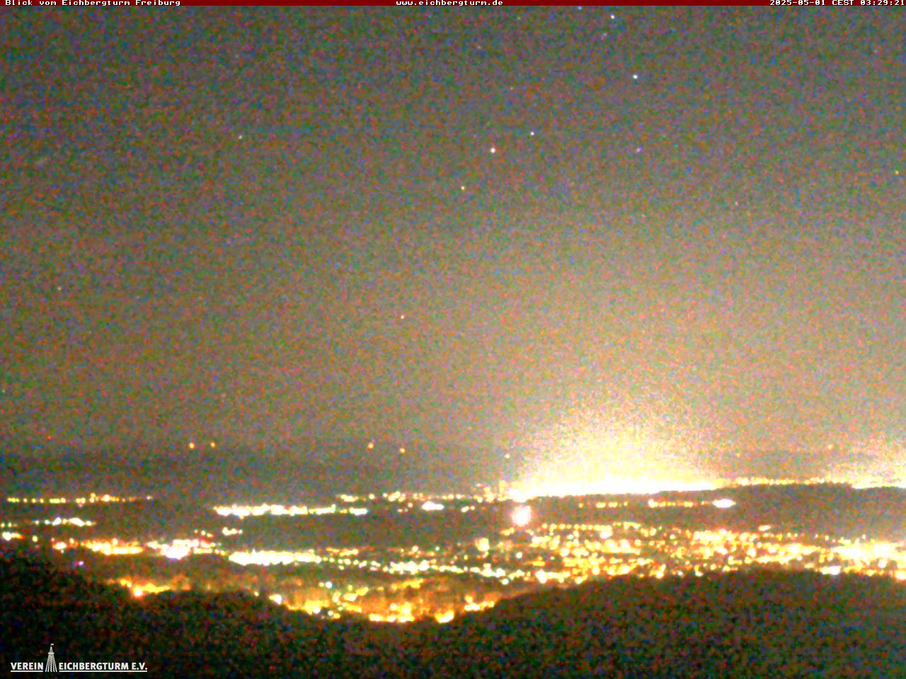 WebCam Bild vom Eichbergturm Richtung Freiburg